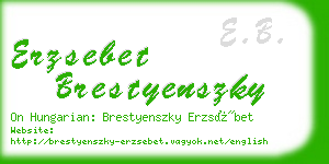 erzsebet brestyenszky business card